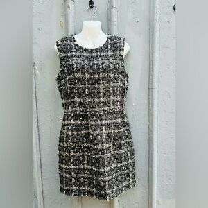 Dolce & Gabbana Houndstooth Tweed Dress, size approx 6/8  
Authentic